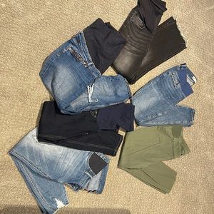 Maternity Pants/Jeans - 6 pairs!